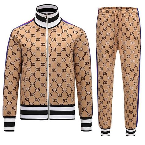 gucci tracksuit mens yellow|cheap gucci tracksuit men.